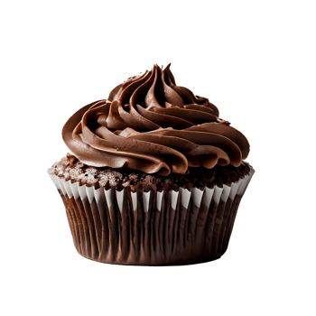 Chocolate Cupcake singlepiece on a transparent background png