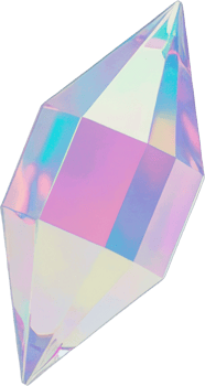 Futuristic Holographic Gemstone Shape in Iridescent Colors png