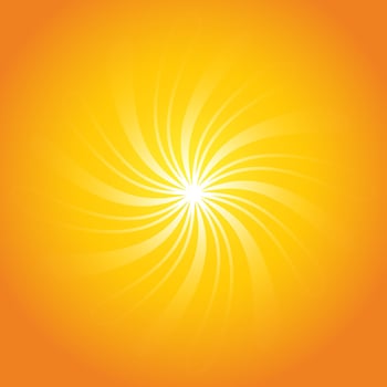 light beem transparency on a orange background, sun shine, sunlight graphic vector