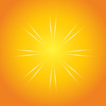 light beem transparency on orange background vector