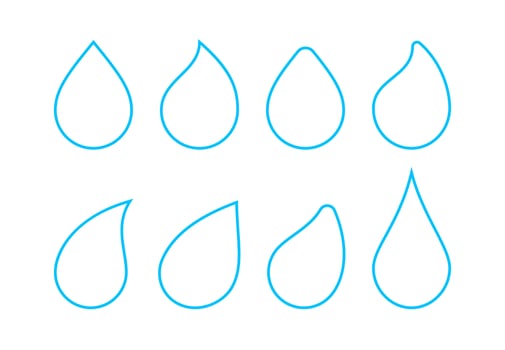 Drop of Water linear, Aqua Droplet, Water Drop line, Drink icon, Drop for Energy Eco and Liquid symbol, Raindrop, Moisture icon vector