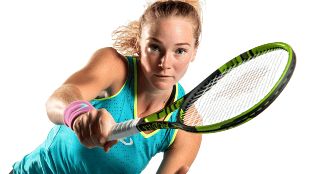 Tennis player serving with racket closeup shot dynamic action png