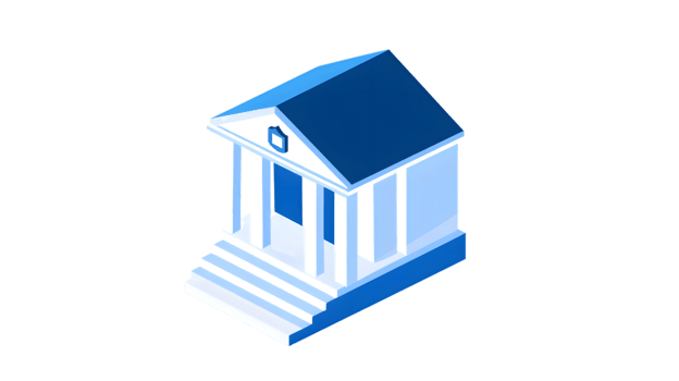 3D Illustration of a Classic Structure with Columns and Steps for Architectural Design Concepts png
