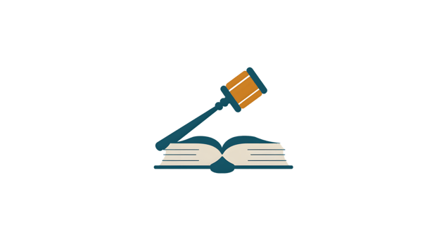 Judicial Gavel Resting on an Open Book Symbolizing Law Justice and Knowledge png