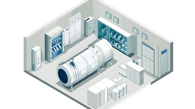 Medical Imaging Room with Advanced Diagnostic Equipment and Storage Solutions png