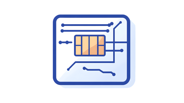 Microchip Design with Circuitry and Components png