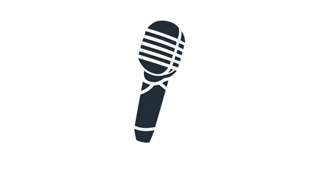 Microphone Icon Classic Design for Communication Broadcasting and Recording png