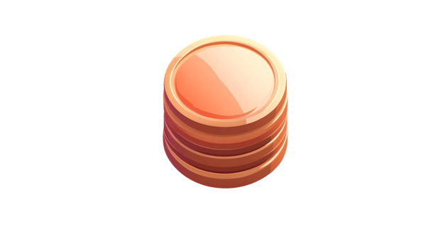 Stack of Shiny Gold Coins Ideal for Gaming Finance and Wealth Concepts png