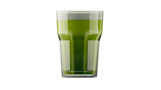 Refreshing Green Beverage in a Glass Cup Ideal for Health and Wellness Content png