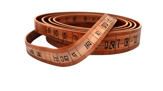 Measuring Tape Coiled in a Spiral Precision Measurement Tool for Crafting Sewing and DIY Pro png