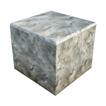 picturesque nostalgic geometric Concrete block, textured surface, NO BACKGROUND with Transparent Background. genuine png