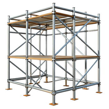 splendid sought-after Scaffolding section, metal, construction, NO BACKGROUND with Transparent Background. png