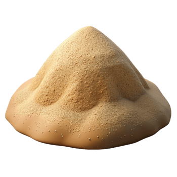 vibrant avant-garde Small pile of sand NO BACKGROUND with Transparent Background. flawless png