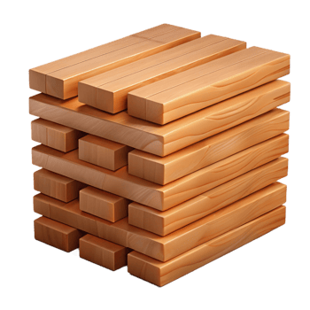 nostalgic picturesque Stack of lumber NO BACKGROUND with Transparent Background. authentic png