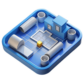 hypnotic exemplary Blueprint of a floor plan NO BACKGROUND with Transparent Background. png