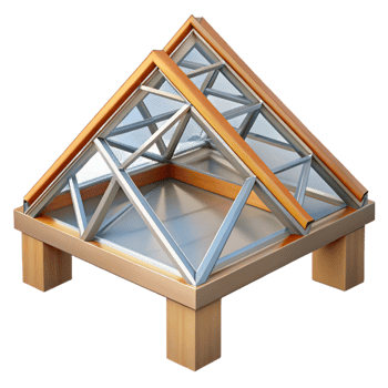 sought-after urban Roof truss connection detail, NO BACKGROUND with Transparent Background. luxury png