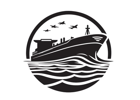 Super Tanker Silhouette vector