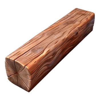 exquisite intense traditional Wooden beam, weathered grain, NO BACKGROUND with Transparent Background. authentic png