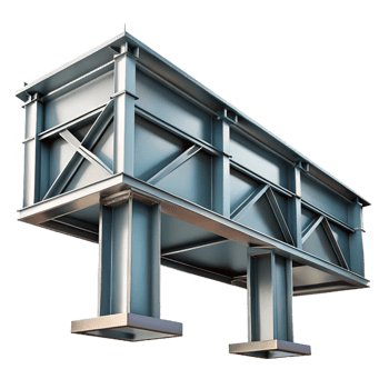 exquisite calm abstract Steel girder, industrial design, NO BACKGROUND with Transparent Background. top-tier png