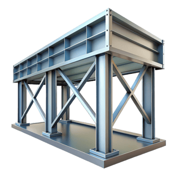 timeless traditional Industrial warehouse steel beam, NO BACKGROUND with Transparent Background. ultra HD png