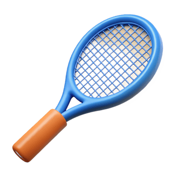 stunning mysterious surreal A tennis racket, NO BACKGROUND with Transparent Background. high resolution png
