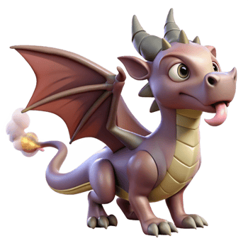 dazzling dramatic bohemian A Dragon, scaled and winged, breathing a small wisp of smoke, NO BACKGROUND with Transparent Background. crisp png