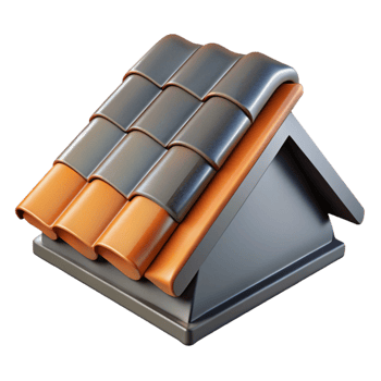 notable futuristic Asphalt shingle roofing material, NO BACKGROUND with Transparent Background. studio quality png