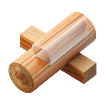 quintessential coastal Wooden beam cross-section, NO BACKGROUND with Transparent Background. fine detail png