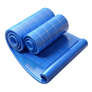 memorable industrial Roll of architectural blueprints NO BACKGROUND with Transparent Background. masterfully captured png