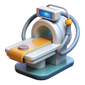 exquisite coastal Advanced medical scanner with digital display and probes NO BACKGROUND with Transparent Background. expertly shot png