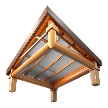 mysterious spectacular Ceiling rafter detail, NO BACKGROUND with Transparent Background. high quality png