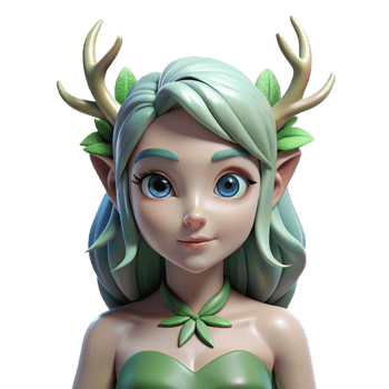 energetic beautiful Nymph, nature spirit, female form, NO BACKGROUND with Transparent Background. professional png