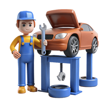 acclaimed coastal Mechanic working under car NO BACKGROUND with Transparent Background. elite png
