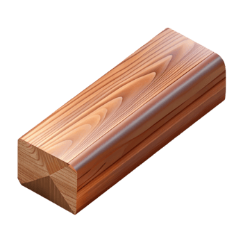 distinguished victorian CAD rendering of a wood beam NO BACKGROUND with Transparent Background. refined png