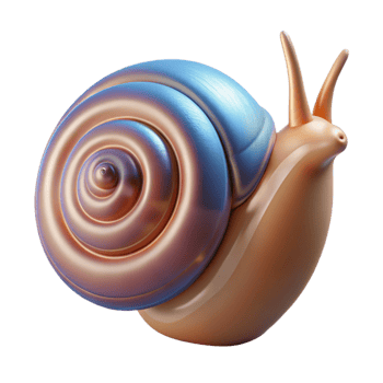 distinguished traditional Snail shell NO BACKGROUND with Transparent Background. authentic png
