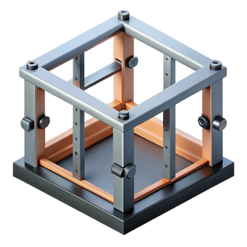 exemplary minimalist Wall stud framing detail, NO BACKGROUND with Transparent Background. impeccable png