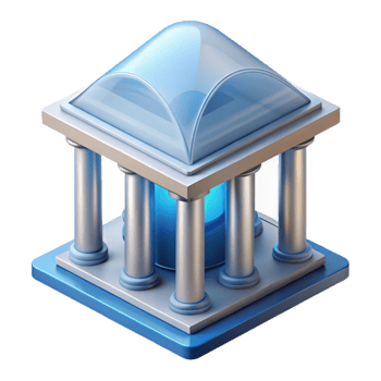 iconic renaissance Architectural model of a vault NO BACKGROUND with Transparent Background. gallery standard png