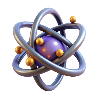 dazzling exceptional Quantum entanglement device with glowing particles. NO BACKGROUND with Transparent Background. png