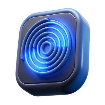 breathtaking quintessential Fingerprint scanner illuminated with blue light, NO BACKGROUND with Transparent Background. png