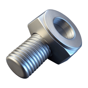 extraordinary tranquil urban A single bolt, metallic with a hexagonal head. NO BACKGROUND with Transparent Background. elite png