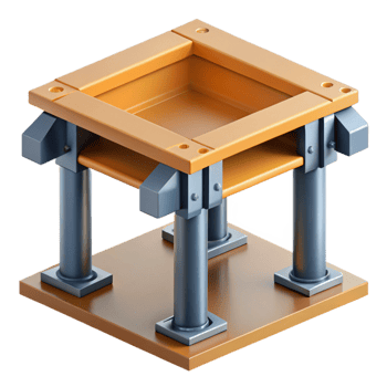 picturesque signature Floor joist connection detail, NO BACKGROUND with Transparent Background. png
