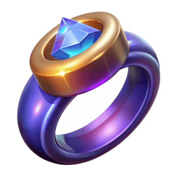 intense impressive Magical ring, glowing inscription, large gemstone, NO BACKGROUND with Transparent Background. elite png