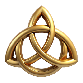 stunning standout Triple Goddess symbol, Celtic, NO BACKGROUND with Transparent Background. png