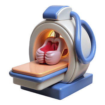 intense impressive Medical scanner displaying internal organs, NO BACKGROUND with Transparent Background. 8K png