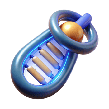 fascinating tranquil minimalist Genetic modification device, handheld, glowing DNA helix, NO BACKGROUND with Transparent Background. studio quality png