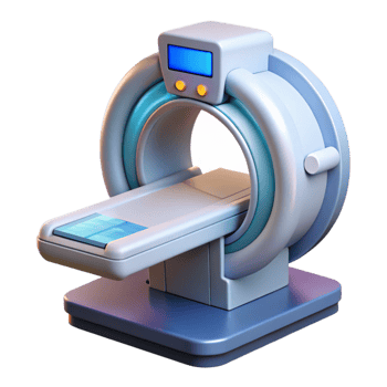 remarkable abstract Advanced medical scanner with digital display NO BACKGROUND with Transparent Background. gallery standard png