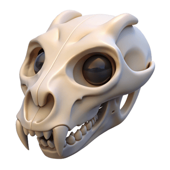 spectacular standout Animal skull generic NO BACKGROUND with Transparent Background. png