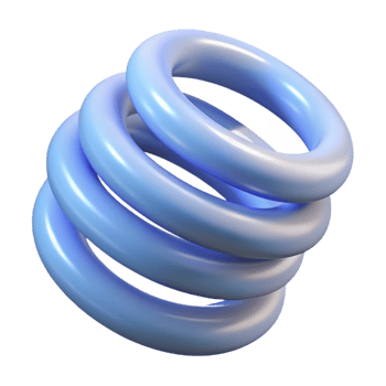 remarkable modern A single spring, coiled tightly. NO BACKGROUND with Transparent Background. flawless png
