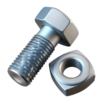 immaculate contemporary A bolt and nut, NO BACKGROUND with Transparent Background. handcrafted png