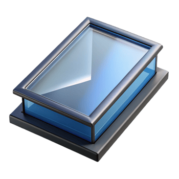 picturesque exceptional Glass skylight, flat panel design, NO BACKGROUND with Transparent Background. png